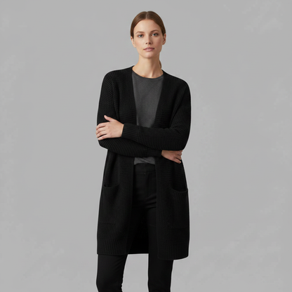 Cardigan Élégant Femme | Vêtement Polyvalent en Acrylique