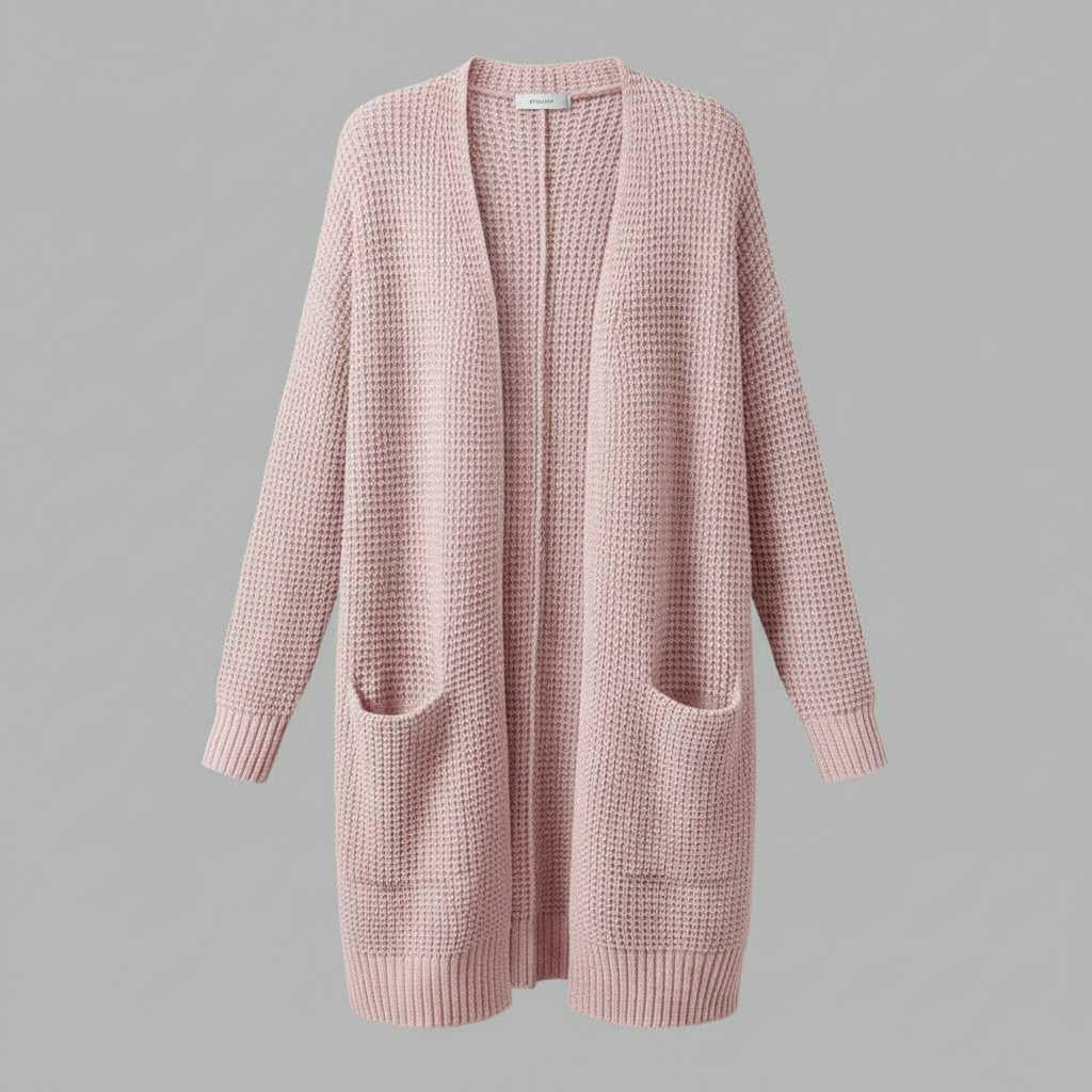 Cardigan Élégant Femme | Vêtement Polyvalent en Acrylique