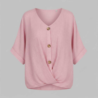 Chemisier Femme Chic Col V | Blouse Femme Élégante