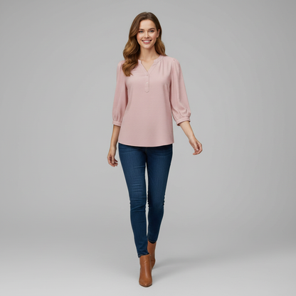 Chemisier Femme Patchwork Élégant | Blouse Chic