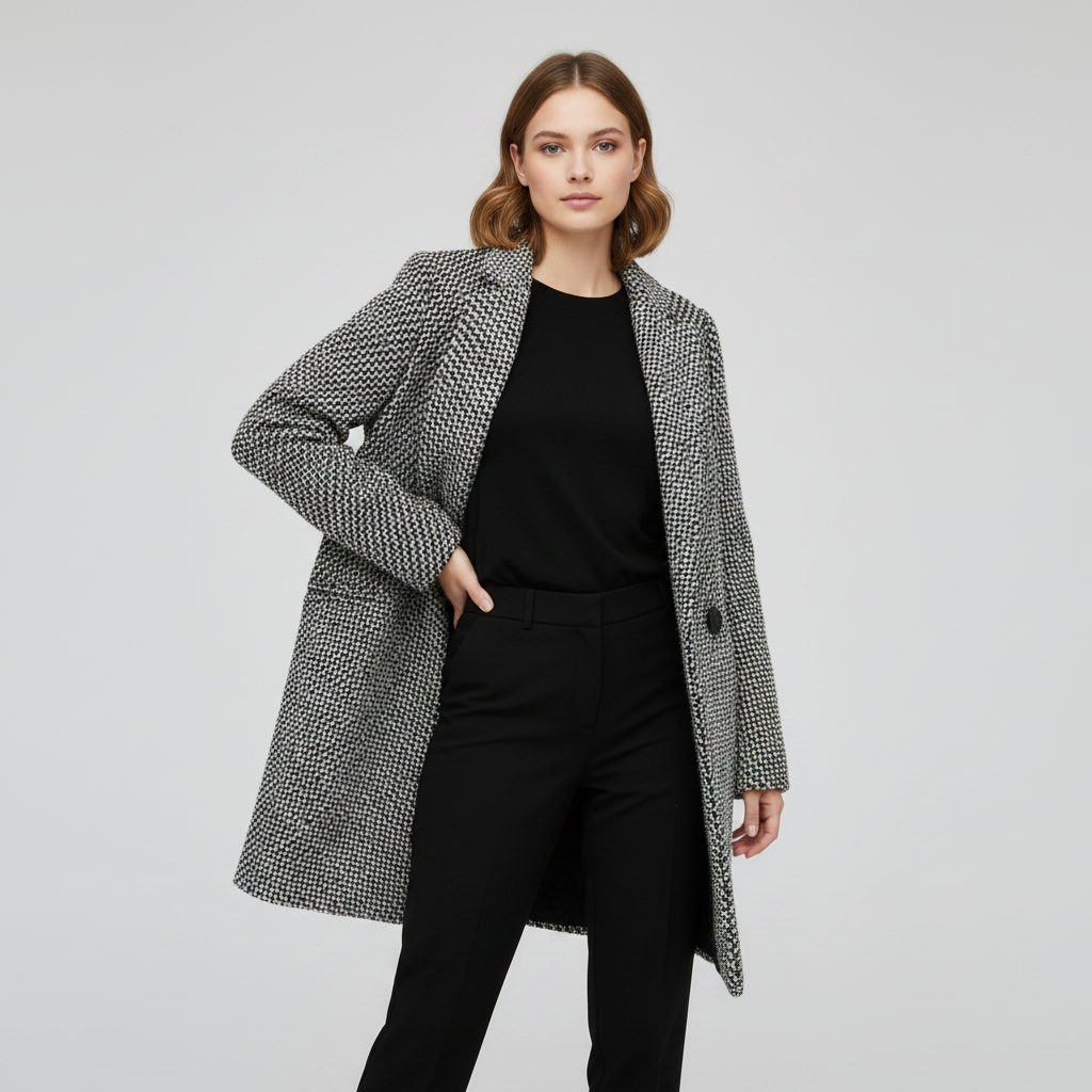 Manteau Long Femme Hiver Élégant en Laine | Vêtements d'Hiver
