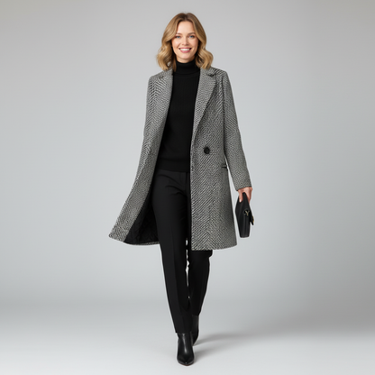 Manteau Long Femme Hiver Élégant en Laine | Vêtements d'Hiver