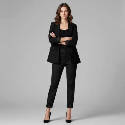 Pantalon Élégant Femme | Pantalon de Bureau Taille Haute