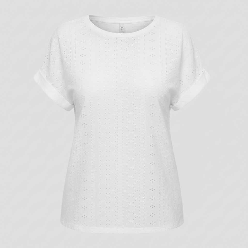 T-Shirt Bella Blanc Femme | Tee Shirt Décontracté Style Ample