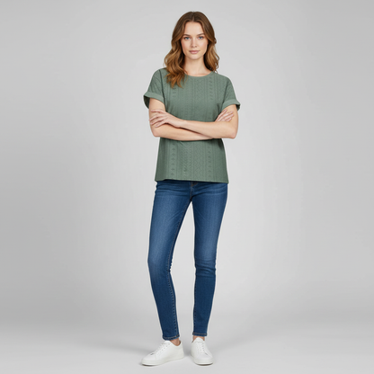T-Shirt Bella Blanc Femme | Tee Shirt Décontracté Style Ample